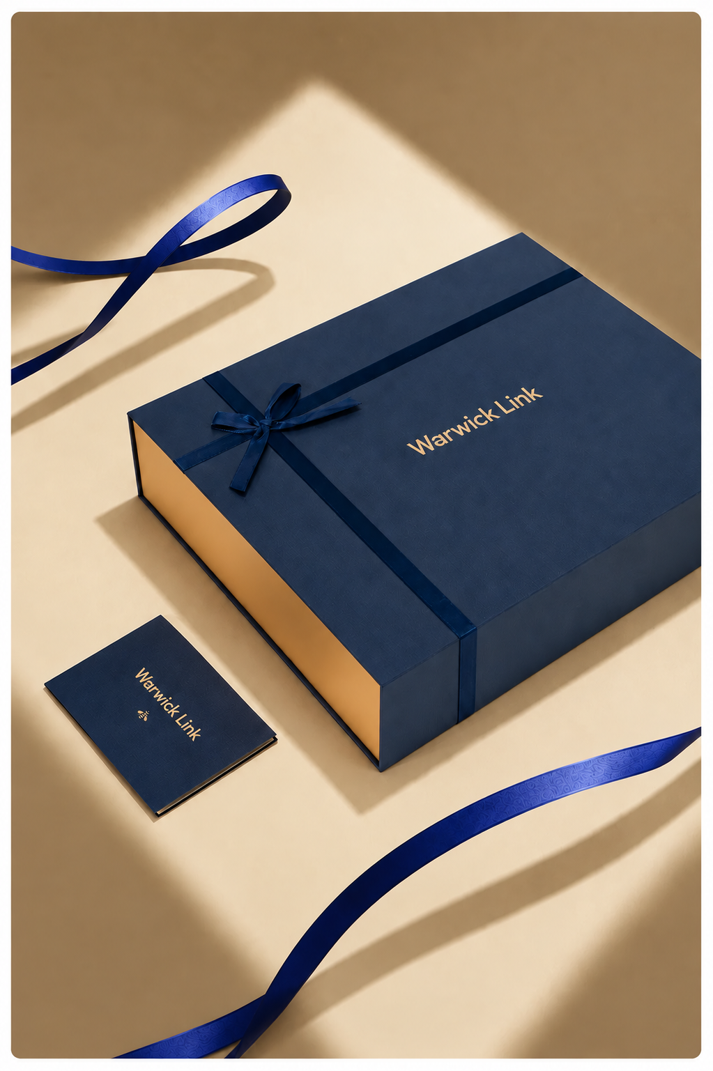 Custom gift box design, manufacturing and delivery from China to Canada by Warwick Link. Warwick Link helps brands bring physical products to market: product development, global sourcing, manufacturing, packaging, quality control and logistics in one connected process.