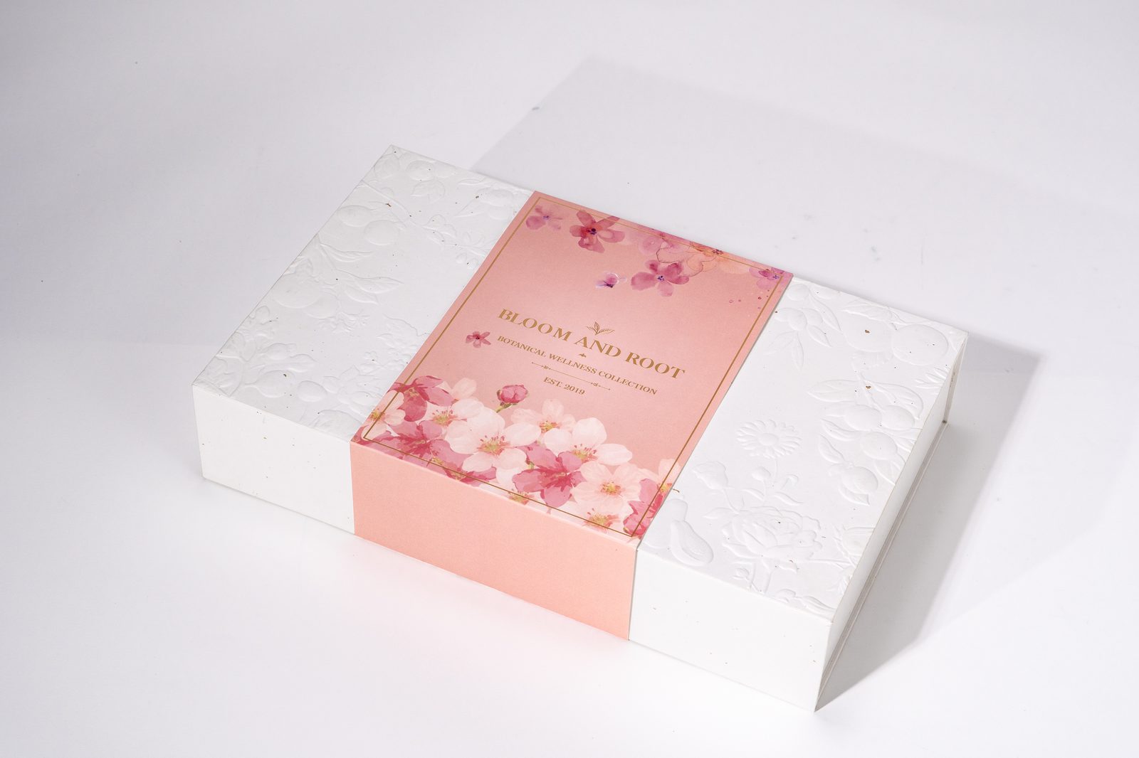 Bloom and Root pink cherry blossom gift box, Botanical Wellness Collection